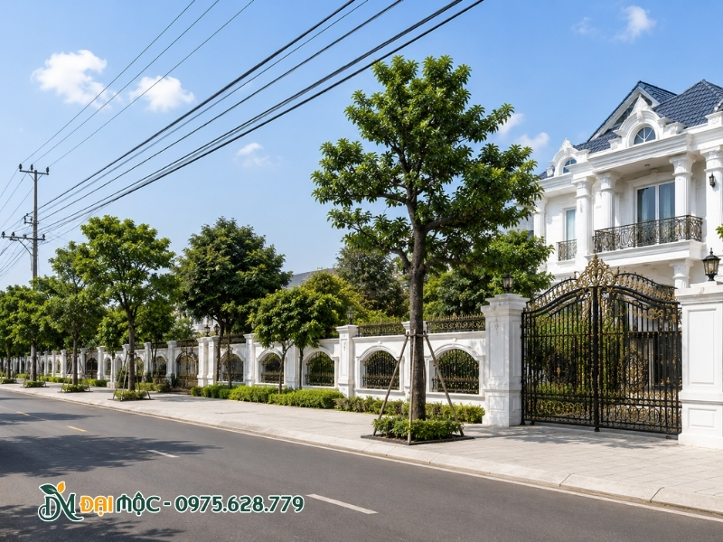 Tán cây cách xa dây điện trên phố